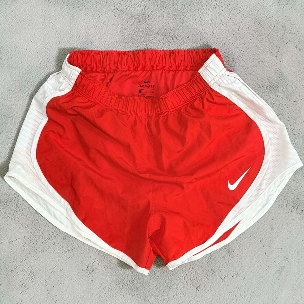 Nike Dri-FIT Tempo Running Shorts Red White Size S - Picture 1 of 6